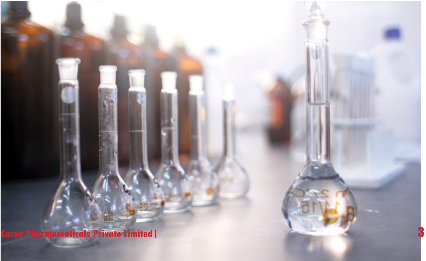 Curex Pharmaceuticals — departments overview